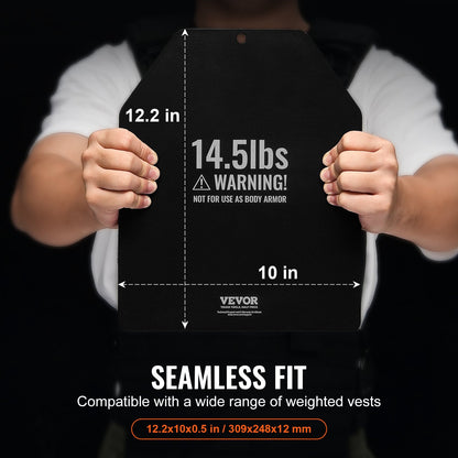 Gewichtswestenplatten für Krafttraining, Lauftraining, 2 x 14,5 LB Platten