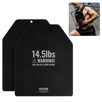 Gewichtswestenplatten für Krafttraining, Lauftraining, 2 x 14,5 LB Platten