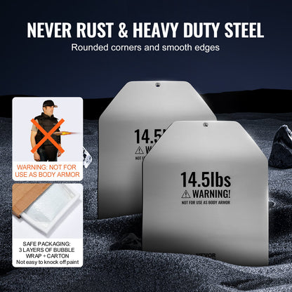 Böjda västplattor för styrketräning 2x14,5 LB tallrikar