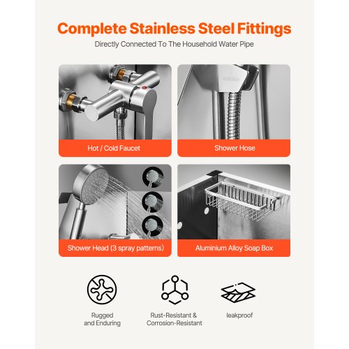 86,4 cm badkar för hundtrimning i rostfritt stål med trappor, kran, duschmunstycke |  EU