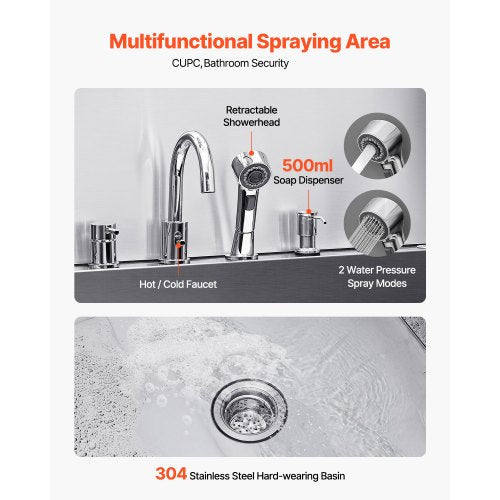 155 cm stainless steel dog grooming tub with ramp, water filter, left | EU