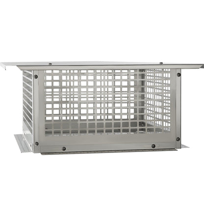 Chimney cap, 431.8x431.8 mm, 304 stainless steel chimney cap, not easy to collapse &amp; practical accessories &amp; easy installation, fits mesh chimney cover outside clay smoke pipe, silver