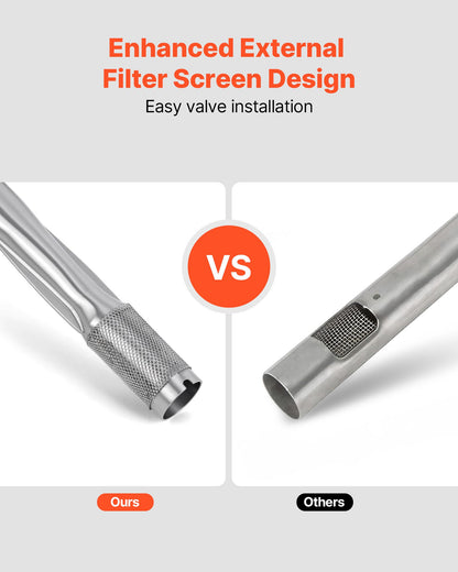 Grill Burner Tube for Weber Q200, Q220, Q2000, Q2200, Q2400, 20.5 inch 304 Stainless Steel Tube Burner for Weber 396000, 396001, 396002, 566002, 53060001, Replacement Part 60041, 69956, 41862