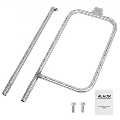 Grill Burner Tube for Weber Q3200, Q300 (2013 & earlier), Q320, Q3000 (2014 & newer), 23.75 inch 304 Stainless Steel Tube Burner for Weber 404341, 57060001, 586002, Replacement Part 60036, 80385