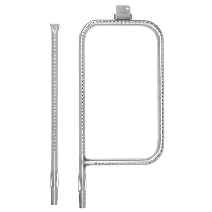 Grill Burner Tube for Weber Q3200, Q300 (2013 & earlier), Q320, Q3000 (2014 & newer), 23.75 inch 304 Stainless Steel Tube Burner for Weber 404341, 57060001, 586002, Replacement Part 60036, 80385