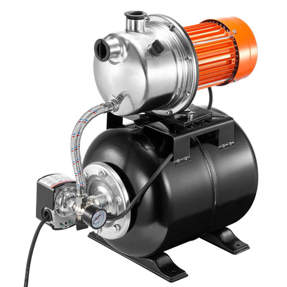 1HP Shallow Well Pump med trycktank 1000GPH bevattningsförstärkningspump