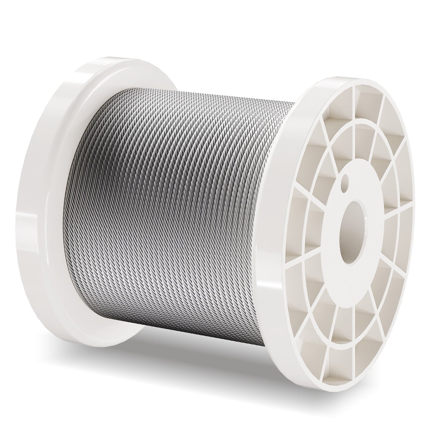 T304 kabel av rostfritt stål 1/16" 7x7 stålvajer 330 fot kabelräcke