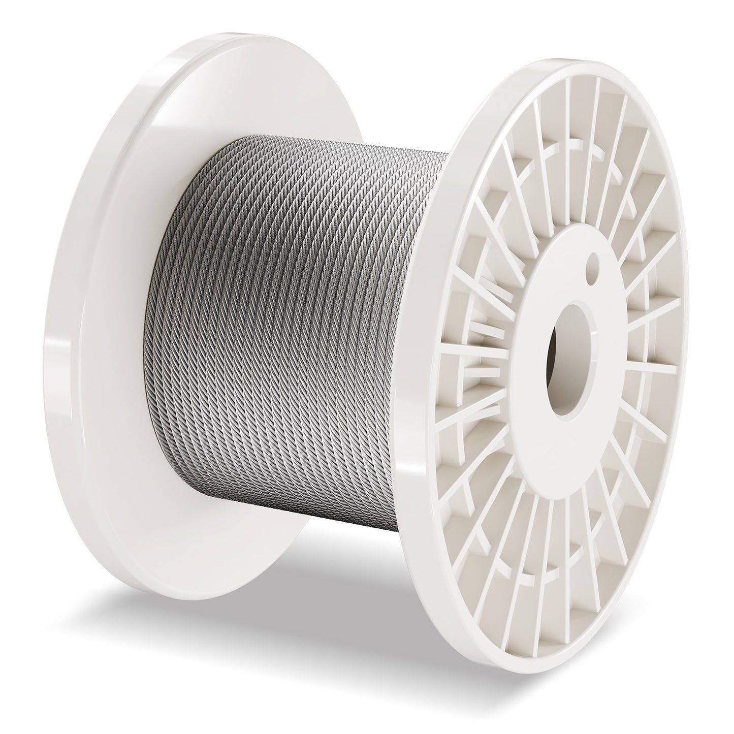 T304 Edelstahlkabel 1/8" 7x7 Stahldraht 100 Fuß Kabelgeländer