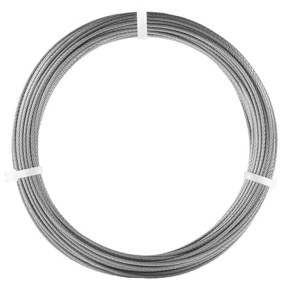 T304 kabel av rostfritt stål 1/16" 7x7 stålvajer 66 fot kabelräcke