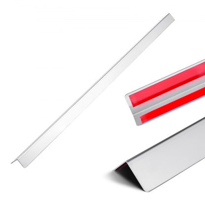 Vägghörnskydd i rostfritt stål 38x38x1217mm 10-pack med 3M-tejp |  EU