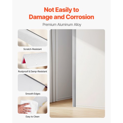 Vägghörnskydd i aluminiumlegering 50x50x1217mm 12-pack med 3M-tejp |  EU