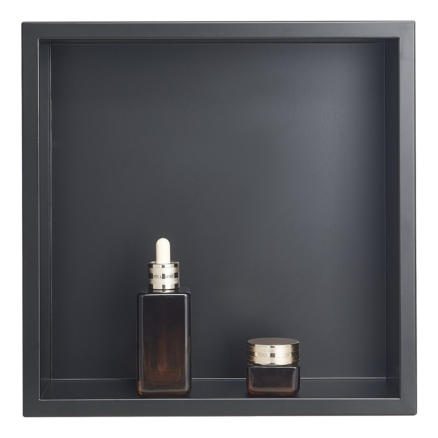 Shower Niche, 13 x 13 x 4 inch Recessed Wall Niche, Heavy-duty Stainless Steel Modern Soap & Shampoo Storage Organizer, Sealed Waterproof, Durable & Easy to Install,Black for Bathroom