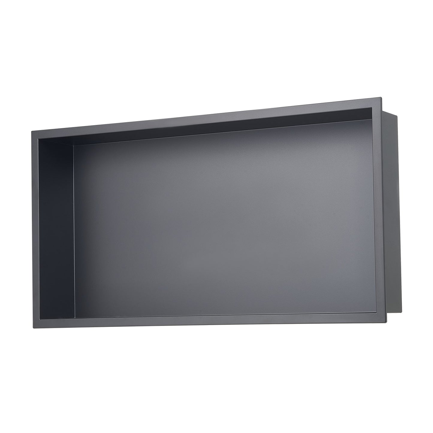 Shower Niche, 13 x 25 x 4 inch Recessed Wall Niche, Heavy-duty Stainless Steel Modern Soap & Shampoo Storage Organizer, Sealed Waterproof, Durable & Easy to Install,Black for Bathroom