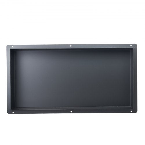 Shower niche 33.0 x 63.5 x 10.2 cm Frameless recessed shelf in stainless steel