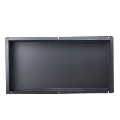 Shower niche 33.0 x 63.5 x 10.2 cm Frameless recessed shelf in stainless steel