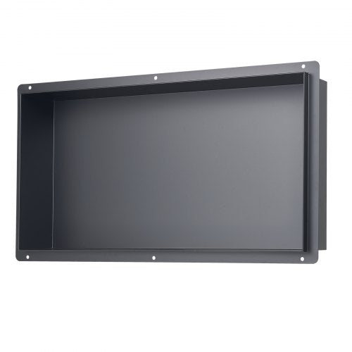 Shower niche 33.0 x 63.5 x 10.2 cm Frameless recessed shelf in stainless steel