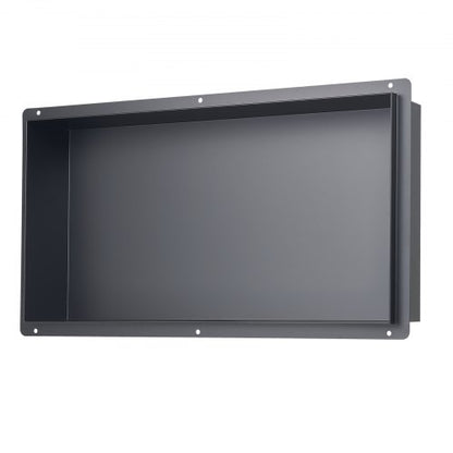 Shower niche 33.0 x 63.5 x 10.2 cm Frameless recessed shelf in stainless steel