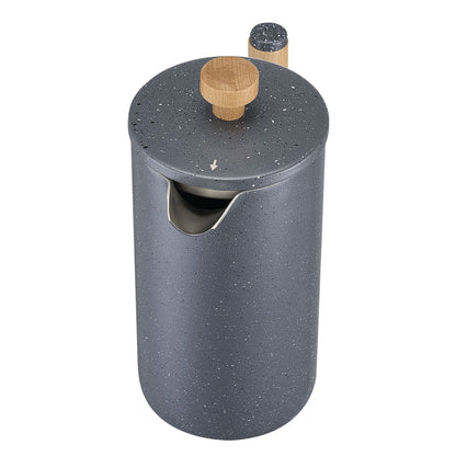 French Press Coffee Maker, 34 Ounce 1 Liter Stainless Steel Coffee Press Tea Maker with Filter, Large Double Wall Insulated French Presses Cold Brew for Camping Travel Home Kitchen, Black