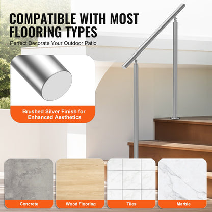 39,4 tum / 100 cm ledstänger för utomhustrappor Trappa veranda däck Senior