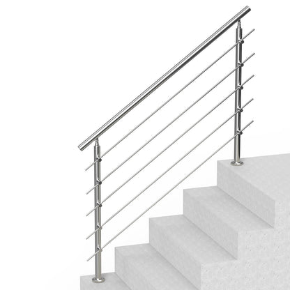 59in Handrails for Outdoor Stairs 5 Crossbars Stairs for Porch Deck