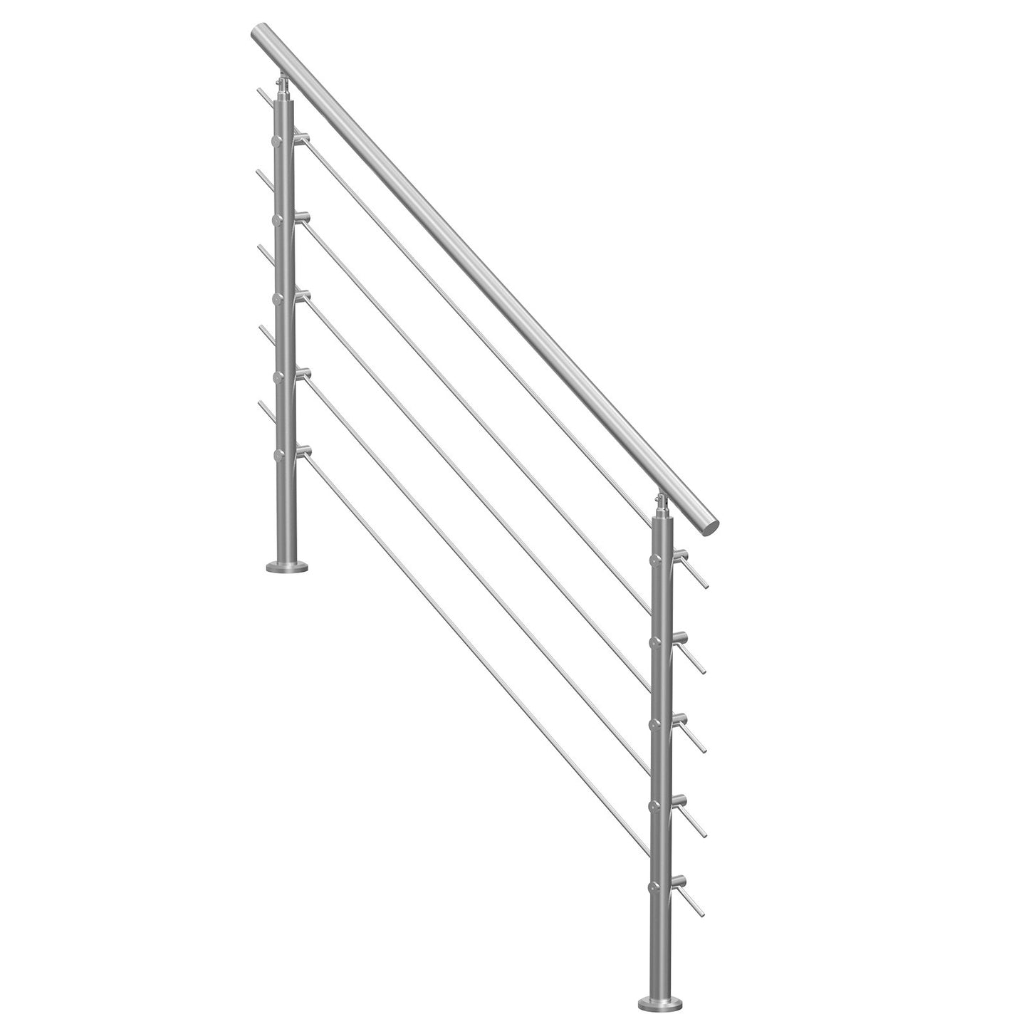 59in Handrails for Outdoor Stairs 5 Crossbars Stairs for Porch Deck