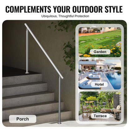 70.9 inch/180 cm handrails for outdoor stairs staircase Seniors porch deck