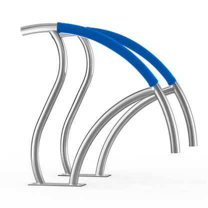 Pool-Handlauf, 2 Stück, 76,2 x 76,2 cm, Edelstahl, mit Grundplatte für Whirlpool