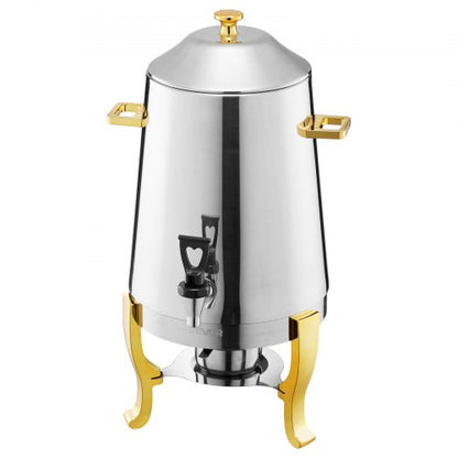 Rostfritt Stål Dispenser för Varmt Te och Kall Dryck 13L Dryckesdispenser