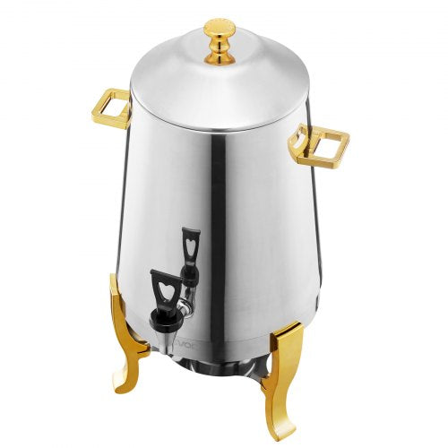 Rostfritt Stål Dispenser för Varmt Te och Kall Dryck 13L Dryckesdispenser