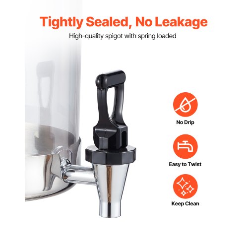 Drinks Dispenser 8L x 2 Drinks Dispenser for Party with Pouring Tray