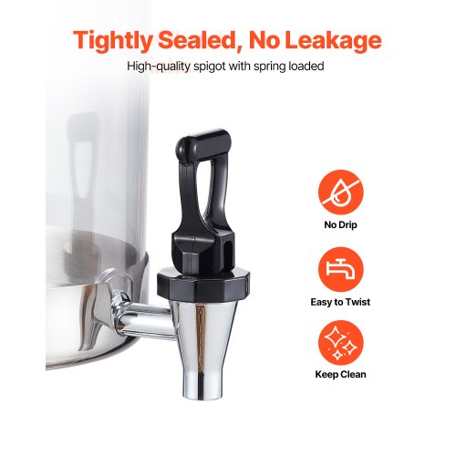 Beverage Dispenser 8L Beverage Dispenser for Parties with Drip Tray