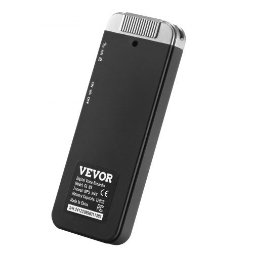Digital Voice Recorder 128GB Röstaktiverad ljudinspelare med USB MP3 |  EU