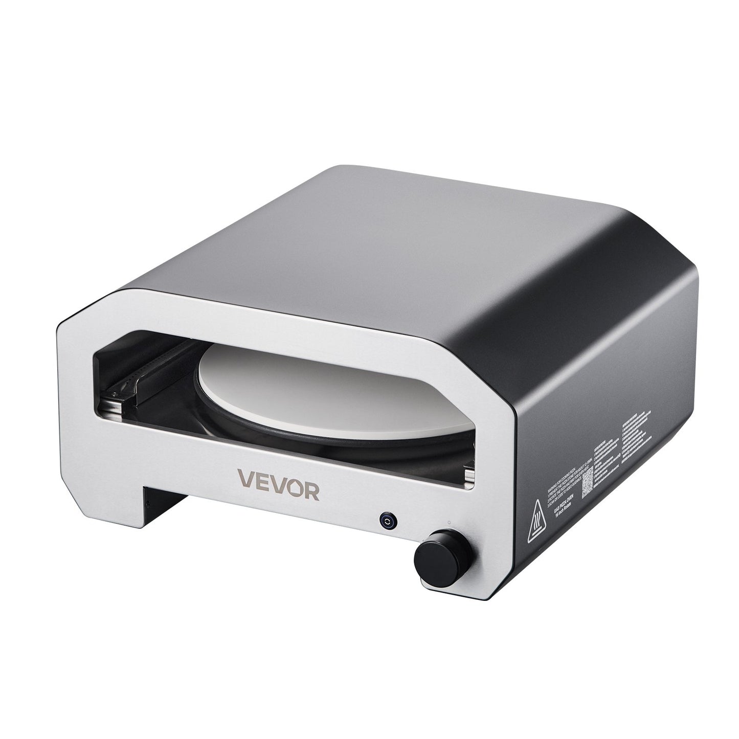 Outdoor Pizza Oven, 16 in Propane Gas Pizza Maker, Portable Pizza-Cooker with Electric Rotation, Thickened Pizza-Stone, Carry Bag, Propane Pizza-Oven for Outside Backyard Patio Camping, Black