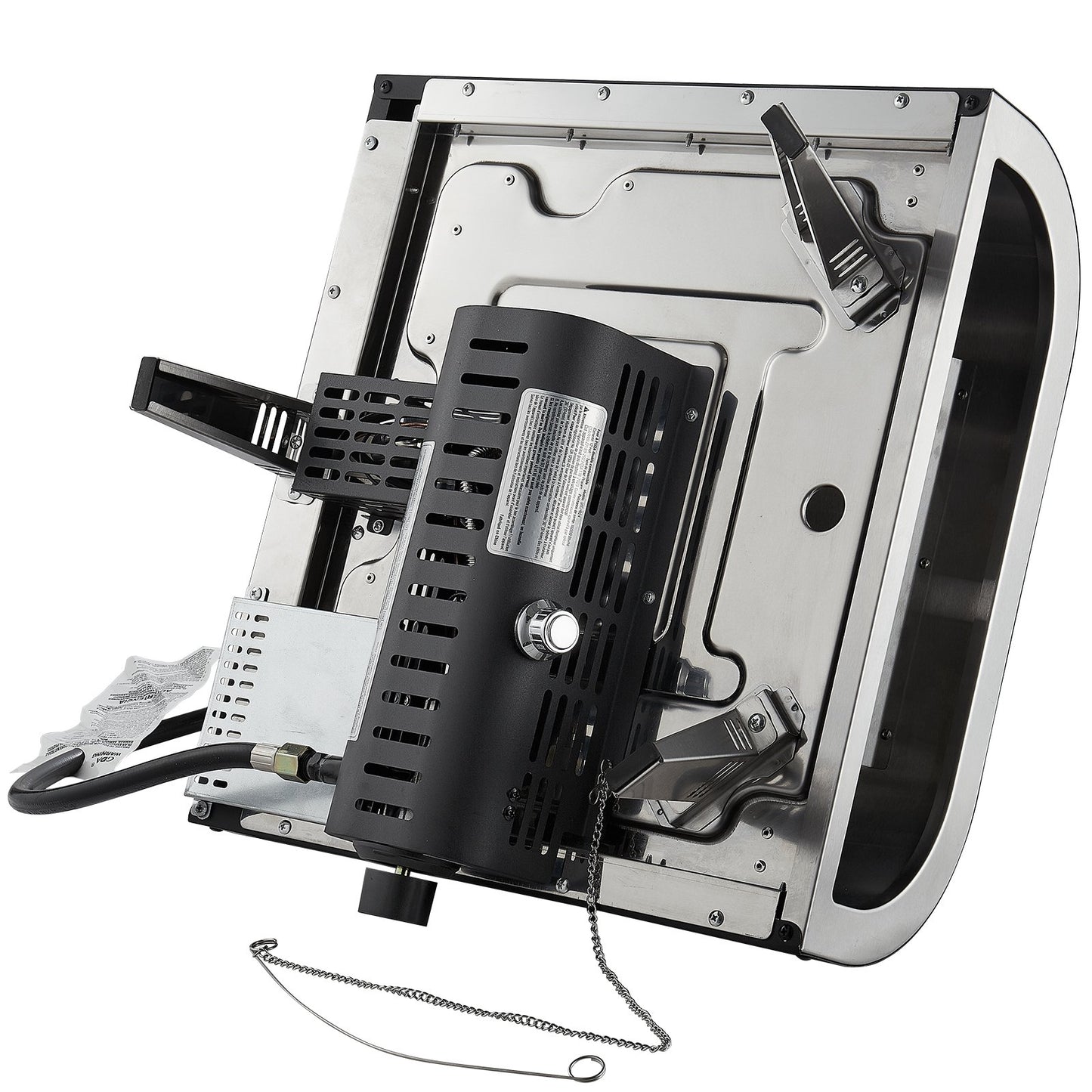 Propane Outdoor Pizza Oven, 12 Inch Gas Pizza Maker, Portable Pizza-Cooker with Thickened Pizza-Stone, Carry Bag, Pizza-Oven for Outside Backyard Patio Camping, Black