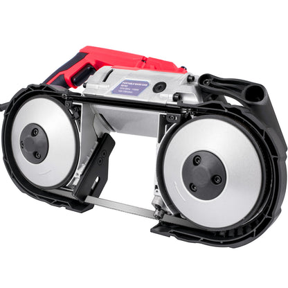 Cordless Band Saw, 5-Inch Cut Capacity, Variable Speed, Handheld, 10A Motor, for Metal, Wood, Tubing, Pipes, Rebar, Plastic