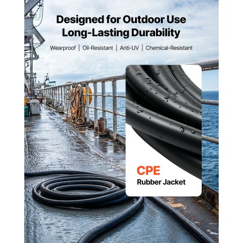 25 FT 6AWG Premium Stromkabel Verlängerungskabel Kupferdraht