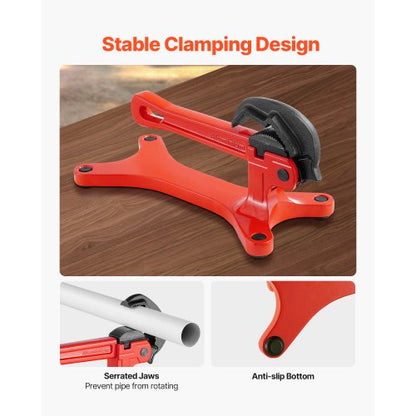 Rörskruvstäd Bärbar lättviktsrörskruv i aluminium 1/8" till 1-1/2" Kapacitet |  EU