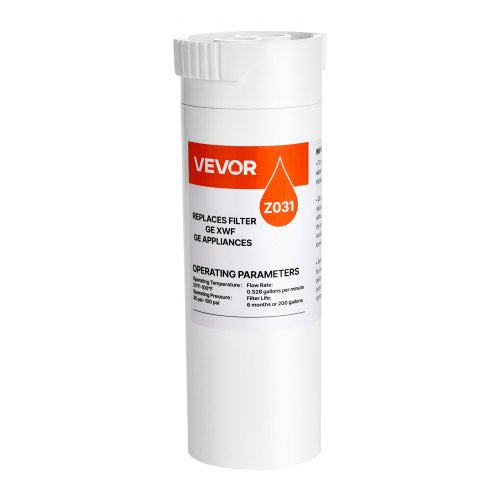 Refrigerator Water Filter Replacement, Carbon Block Filtration for Clear Drinking Water, Certified to Reduce Chlorine, Taste & Odor, Lead, Sediments, 70+ Contaminants, White, 1 Pack