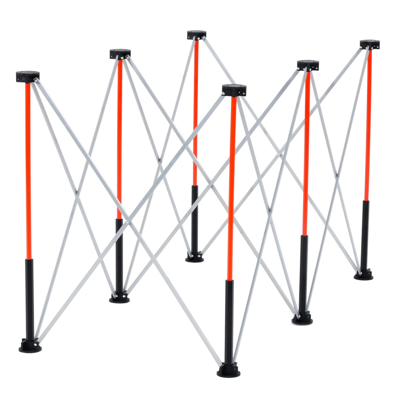 Portable Folding Workstand, 4.15 x 2.18 ft Collapsible Workbench, 2500 lbs Weight Capacity, No Assembly Foldable Work Stand with Storage Bag, Table Top NOT Included, for Garage Workshop Outdoor