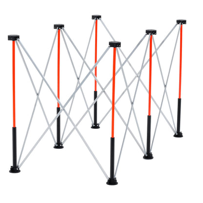 Portable Folding Workstand, 4.15 x 2.18 ft Collapsible Workbench, 2500 lbs Weight Capacity, No Assembly Foldable Work Stand with Storage Bag, Table Top NOT Included, for Garage Workshop Outdoor