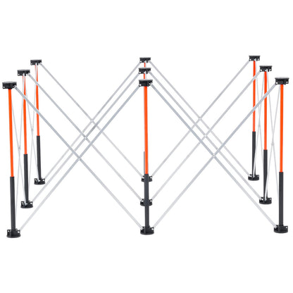 Portable Folding Workstand, 4.15 x 2.18 ft Collapsible Workbench, 2500 lbs Weight Capacity, No Assembly Foldable Work Stand with Storage Bag, Table Top NOT Included, for Garage Workshop Outdoor