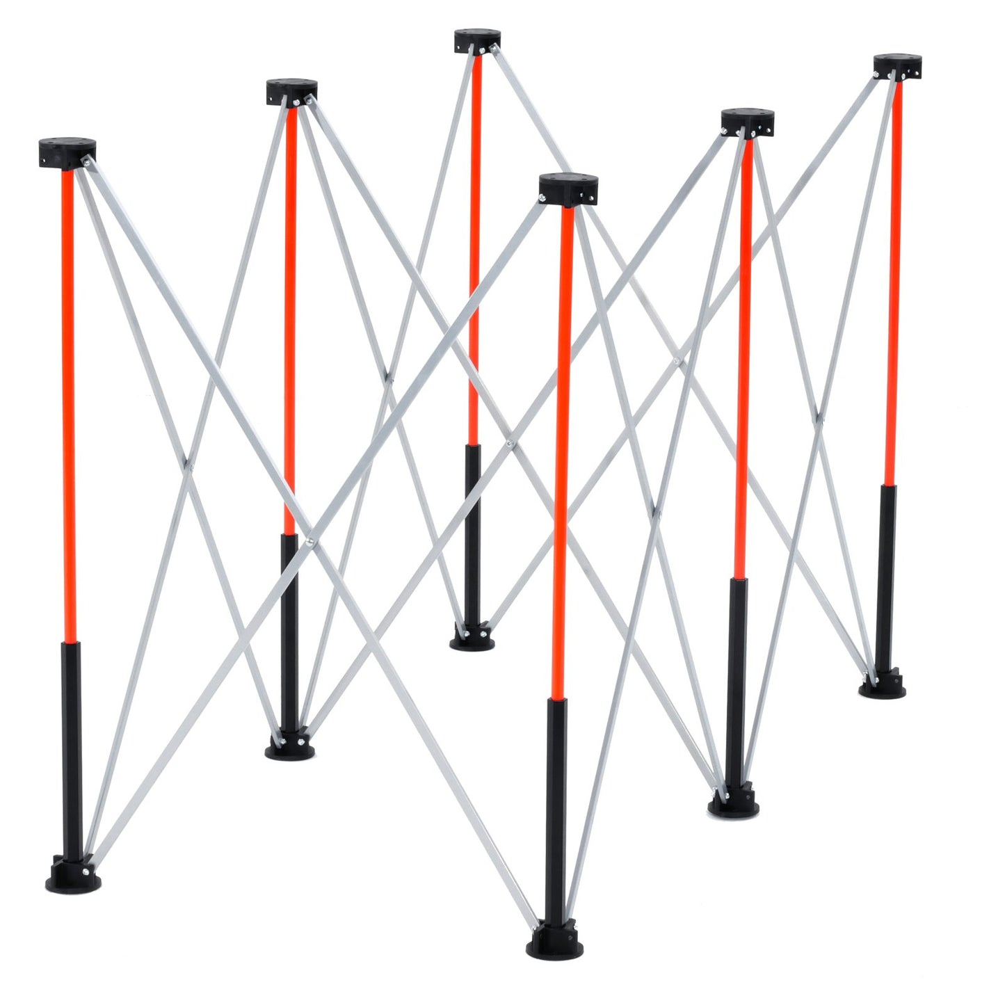 Portable Folding Workstand, 4.16 x 2.18 ft Collapsible Workbench, 2500 lbs Weight Capacity, No Assembly Foldable Work Stand with Storage Bag, Table Top NOT Included, for Garage Workshop Outdoor