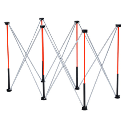 Portable Folding Workstand, 4.16 x 2.18 ft Collapsible Workbench, 2500 lbs Weight Capacity, No Assembly Foldable Work Stand with Storage Bag, Table Top NOT Included, for Garage Workshop Outdoor