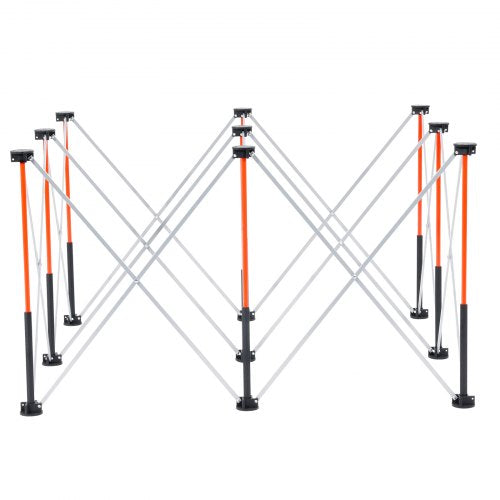 Bärbart hopfällbart arbetsställ 1264 x 1264 mm Hopfällbart arbetsställ 1589 kg