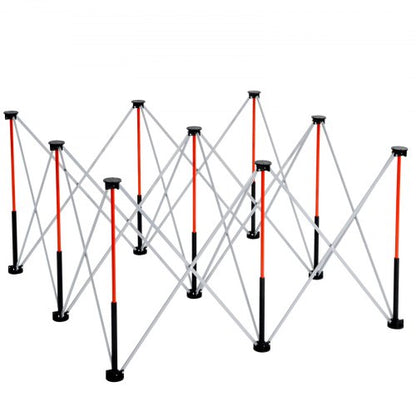 Bärbart hopfällbart arbetsställ 1264 x 1264 mm Hopfällbart arbetsställ 1589 kg