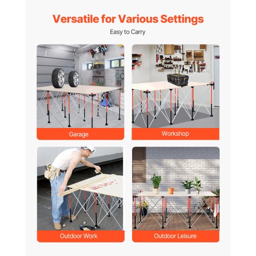 Tragbare Klapparbeitsbühne 1865 x 1261 mm Klapparbeitsbühne 2041 kg