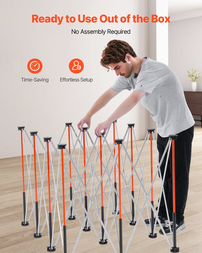 Portable Folding Workstand, 6.12 x 4.14 ft Collapsible Workbench, 4500 lbs Weight Capacity, No Assembly Foldable Work Stand with Storage Bag, Table Top NOT Included, for Garage Workshop Outdoor