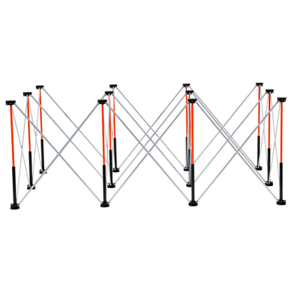 Portable Folding Workstand, 6.12 x 4.14 ft Collapsible Workbench, 4500 lbs Weight Capacity, No Assembly Foldable Work Stand with Storage Bag, Table Top NOT Included, for Garage Workshop Outdoor