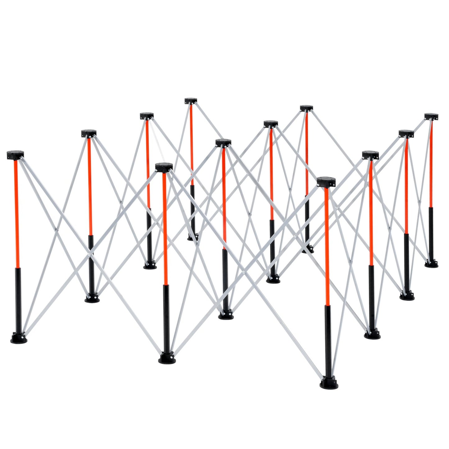 Portable Folding Workstand, 6.12 x 4.14 ft Collapsible Workbench, 4500 lbs Weight Capacity, No Assembly Foldable Work Stand with Storage Bag, Table Top NOT Included, for Garage Workshop Outdoor