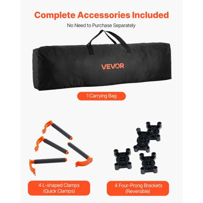 Bärbart hopfällbart arbetsställ 2445 x 1255 mm Hopfällbart arbetsställ 2724 kg